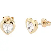 Ted Baker Han Crystal Heart guldfärgad hjärtstiftörhängen 06-TBJ1654-02-02