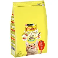 Friskies PURINA nötkött, kyckling & grönsaker - Ekonomipack: 3 x 1,5 kg