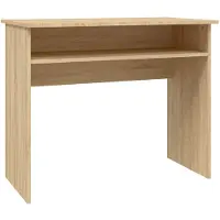 vidaXL Skrivbord sonoma-ek 90x50x74 cm spånskiva