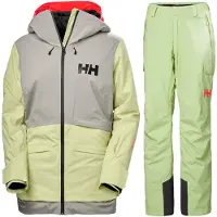 Helly Hansen Powchaser 2.0, Skijacka, Dam, Iced Matcha
