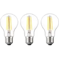 Sygonix SY-4945176 LED-lamp EEK E (A - G) E27 6.5 W = 60 W Varmvit (Ø x H) 60 mm x 105 mm Filament, ej dimbar 3 st