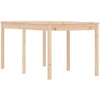 vidaXL Trädgårdsbord 159,5x82,5x76 cm Massiv furu 823976
