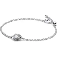 Pandora Timeless Sparkling Pear Halo Sterling silver armband 593001C01-20