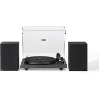 Crosley C62 Shelf System With Bluetooth Out Black