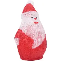 vidaXL Jultomte med LED-belysning akryl inne/ute 28 cm