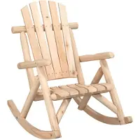 vidaXL Gungstol för trädgården 69x96x101 cm massivt granträ