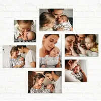 Smartphoto Canvas Galleri 7 Panel Moln