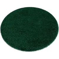 Rugsx Matta SOFFI cirkel shaggy 5cm flaskgrön cirkel 160 cm