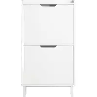SoBuy smalt skoskåp vit 50x91x19cm