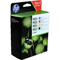 HP Varumärket 123ink ersätter 953XL (3HZ52AE) BK/C/M/Y bläckpatron 4-pack
