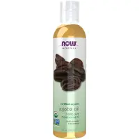 Now Solutions, Ekologisk Jojoba, Fuktgivande Multi-Purpose Olja för Ansikte, Hår och Kropp, 8-Ounce