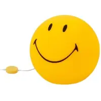 Mr Maria Bordslampa Smiley, dimbar, Gul / orange, Barnrum, Syntetmaterial, Bordslampa