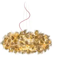 Slamp Design pendellampa Clizia Mama Non Mama, dimbar, Mässing / guld, Vardagsrum / matsal, Syntetmaterial, Design, Pendellampa
