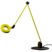 Martinelli Luce LED skrivbordslampa L'amica, Grön, Vardagsrum / matsal, Aluminium / grå / zink, Design, LED-bordslampa