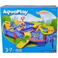 Aquaplay Vattenbana - 27 Delar - 85x65 cm - Låslåda Vattenbana - - One Size - Leksaker