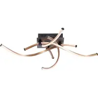 Paul Neuhaus LED taklampa Polina, dimbar, Mässing / guld, Vardagsrum / matsal, Rostfritt stål, Modern, LED-taklampa