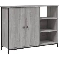 vidaXL Skänk grå sonoma 100x33x75 cm konstruerat trä