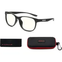 Gunnar Optiks Rush, Unisex, Oval, Klassisk, Svart, Nylon, Normal passform