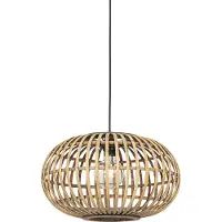 QAZQA Orientalisk pendellampa bambu 44 cm - Amira