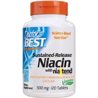 Doctors Best , Förlängd-Utge Ljusnäring med niaXtend, 500 mg, 120 Tabletter