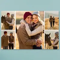 Smartphoto Aluminiumtavla med borstad yta 105 x 70 cm