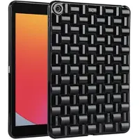 Mtp Products iPad 10.2 2019/2020/2021 Vävt Texturerat TPU-Skal - Svart