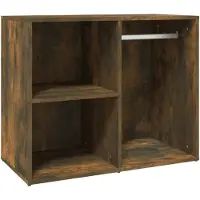 vidaXL Klädskåp rökfärgad ek 80x40x65 cm konstruerat trä