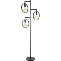 Zijlstra Golvlampa Rings, Svart, Vardagsrum / matsal, Metall, Golvlampa