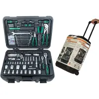 BRÜDER MANNESMANN 122 delar M29070 Hantverkare Verktygsväska med utrustning 122 delar (B x H x D) 360 x 240 x 530 mm