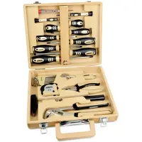 BRÜDER MANNESMANN M29001 M29001 Verktygssats Inkl. bambuväska