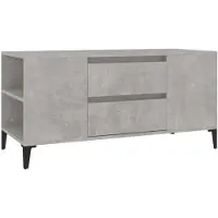 vidaXL Tv-bänk betonggrå 102x44,5x50 cm konstruerat trä