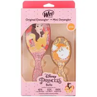 The Wet Brush Disney Princess Belle Kit dárková sada kartáč na vlasy Original Detangler + kartáč na vasy Mini Detangler