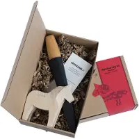 Morakniv Woodcarving Kit Dalahorse 120 Carbon 14041 wood carving kit carbon steel