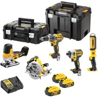 DeWalt Verktygspaket DCK500P3T-QW; 18 V; 3x5,0 Ah batt.