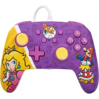 PowerA Enhanced - Spelkontroll - kabelansluten - prinsessan Peach-strid - för Nintendo Switch