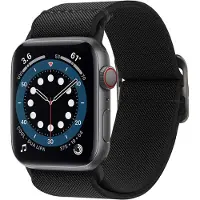 Spigen Fit Lite-armband för Apple Watch 4/5/6/7/8/9/SE/Ultra (42/44/45/49 mm) - Svart