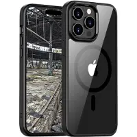 JT BERLIN Pankow Hybrid MagSafe Backcover Apple iPhone 15 Pro Svart, Transparent MagSafe-kompatibel 11042