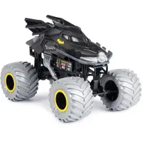 Monster Jam 1:24 Die-Cast Batman Monster Truck - Realistisk fjädring, gummidäck, samlarleksak