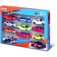KidsDreamStore Set med leksaksbilar - 9 st - Maisto Fresh Metal