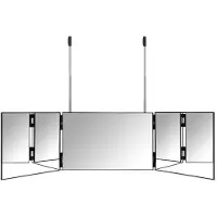 Gillian Jones 3 Fold Hang Up Mirror - Black 10219
