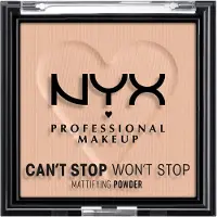 Nyx Can’t Stop Won’t Stop Mattifying Powder Kompaktpuder 6 g Nr. 04 - Medium