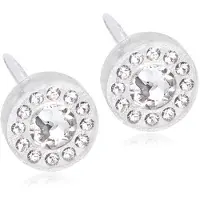 Blomdahl Örhängen Brilliance Halo 6mm Crystal 1 par