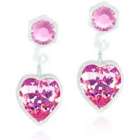 Blomdahl Örhängen Pendant Heart, Light Rose - Stjärnurmakarna