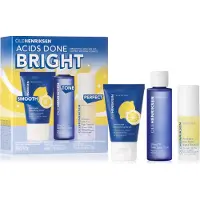 Ole Henriksen Acids Done Bright-set: Lemonade Smoothing Scrub, Glow2OH Dark Spot Toner, Dewtopia Night Treatment (3 delar)