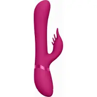 VIVE Chou - klitorisvibrator med utbytbara huvuden - uppladdningsbar - rosa