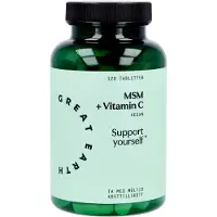 Great Earth MSM + Vitamin C 120 tabletter