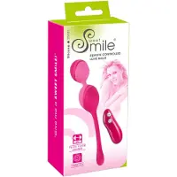 Sweet Smile SMILE Love Balls - bärbart trådlöst vibrerande ägg - 82 g (rosa)
