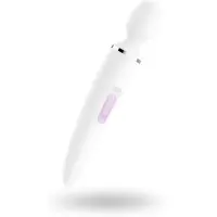 Satisfyer Wand-er Woman - vattentålig massagevibrator (vit)