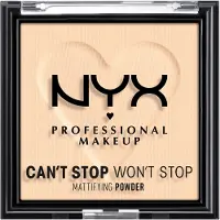 Nyx Can’t Stop Won’t Stop Mattifying Powder Kompaktpuder 6 g Nr. 01 - Fair
