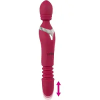 Javida Thrusting - 3‑i‑1 masserande vibrator (röd)